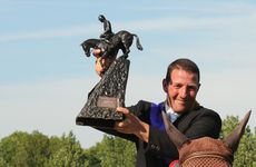 DFS Derby winner Guy williams riding Softrack Skip Two Ramiro