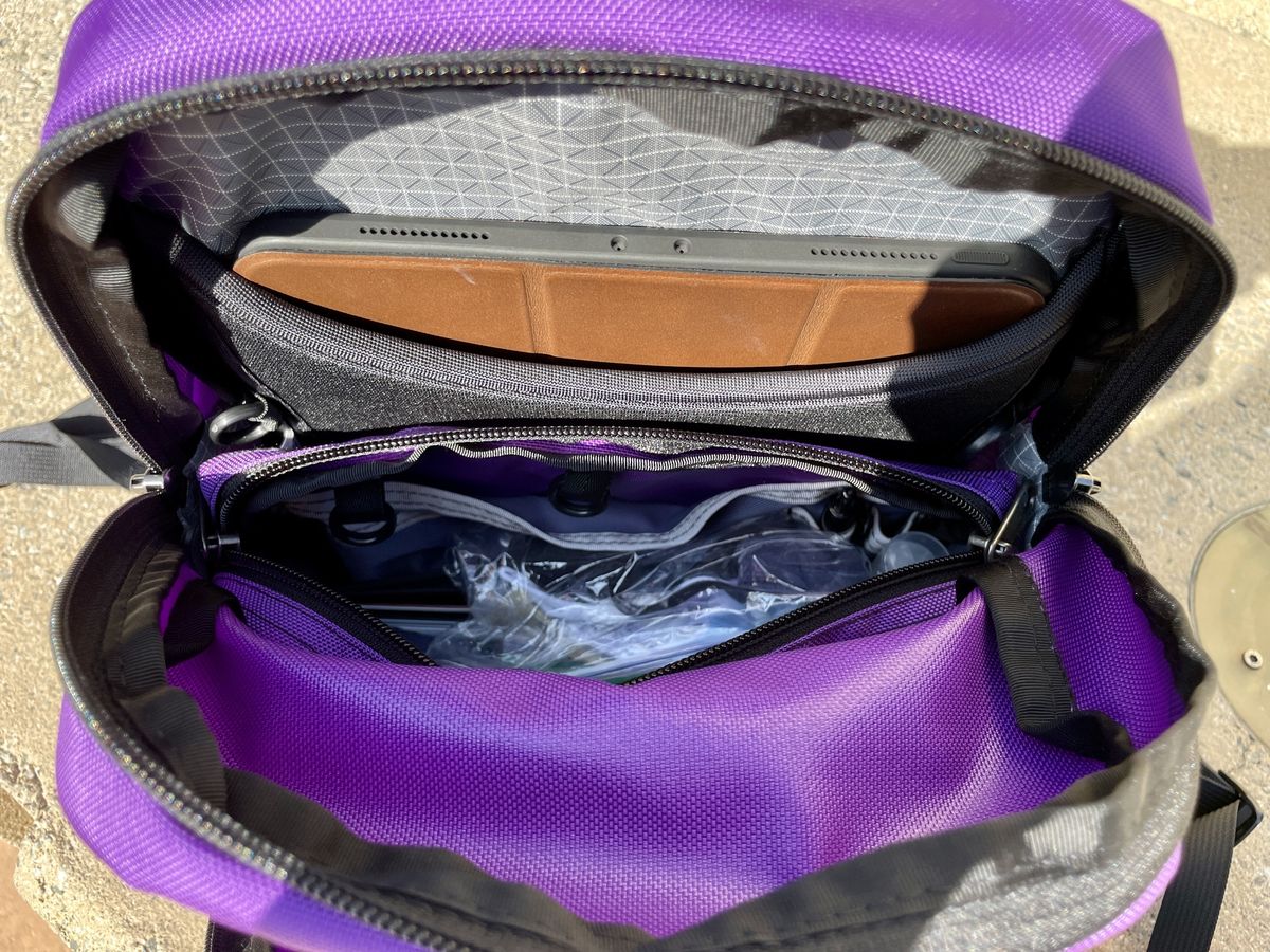 Tom Bihn Paradigm Alphaviolet Main Compartment