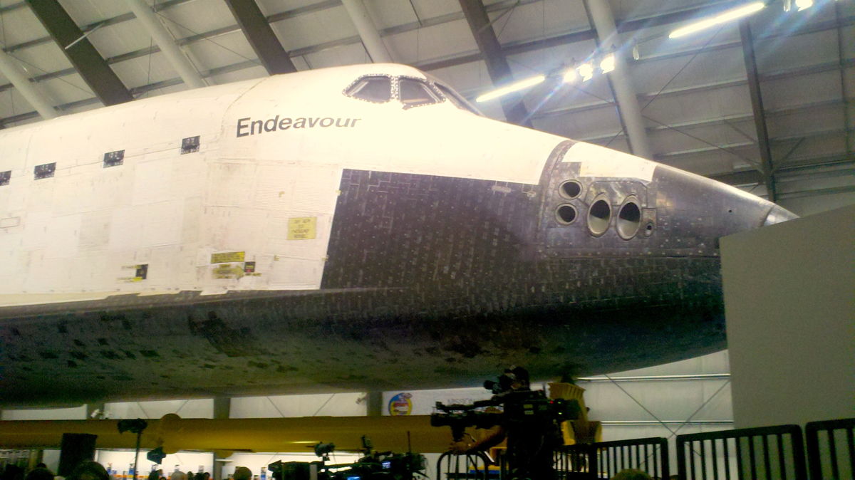 Endeavour&#039;s Nose Inside California Science Center