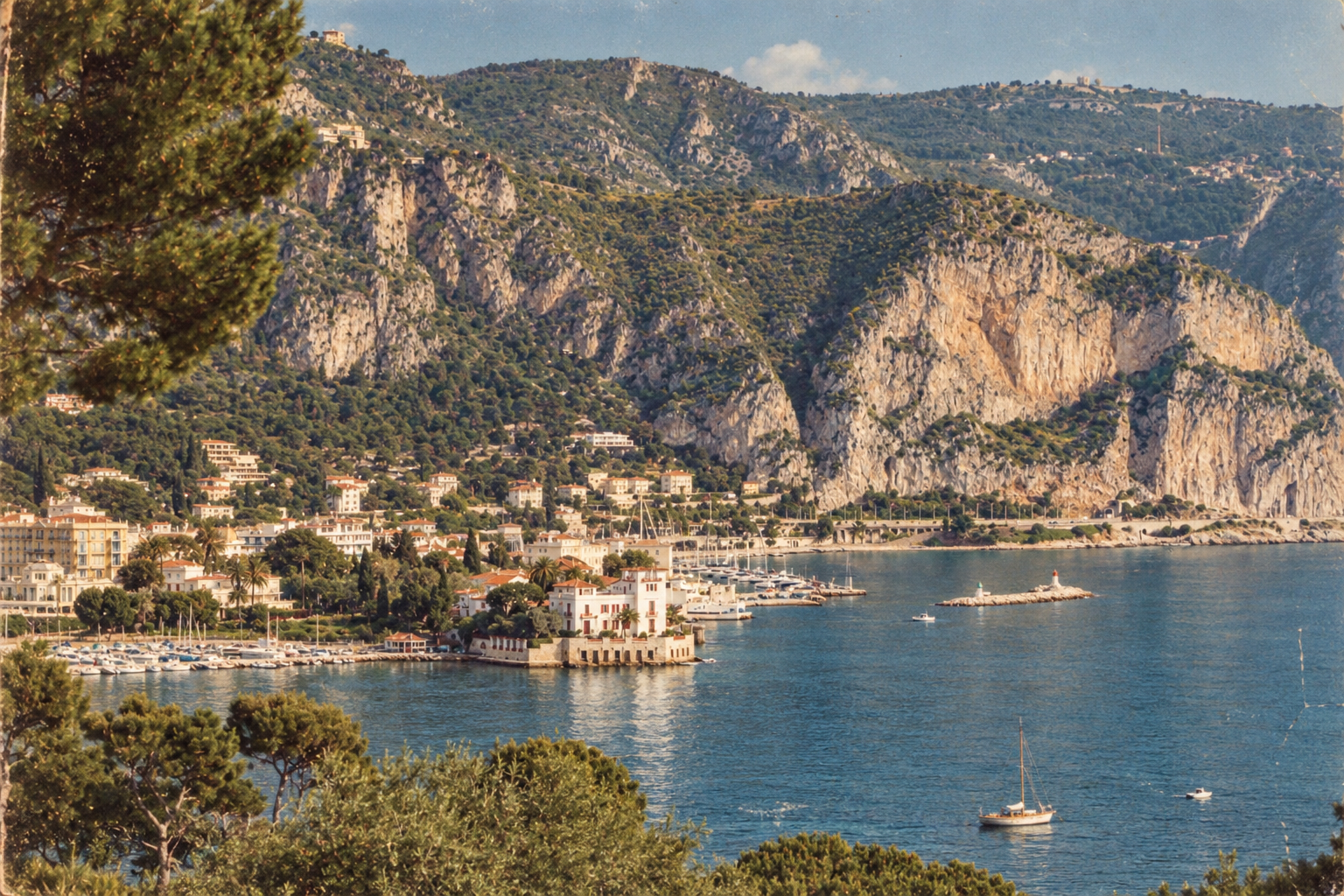  A view of Beaulieu-sur-Mer from Cap Ferrat 