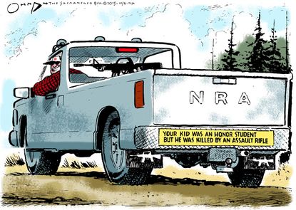Editorial cartoon U.S. NRA