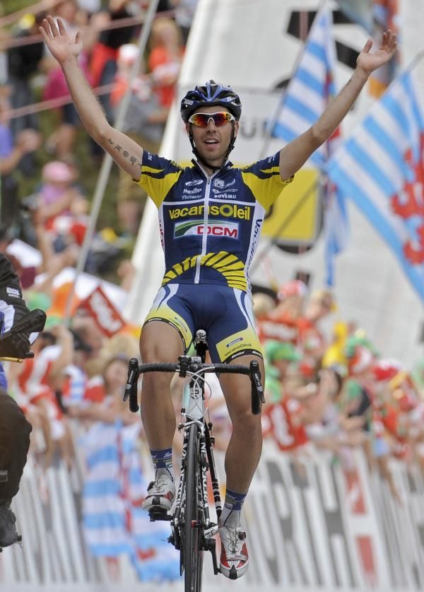 Stage winner Thomas De Gendt (Vacansoleil-DCM Pro Cycling Team)