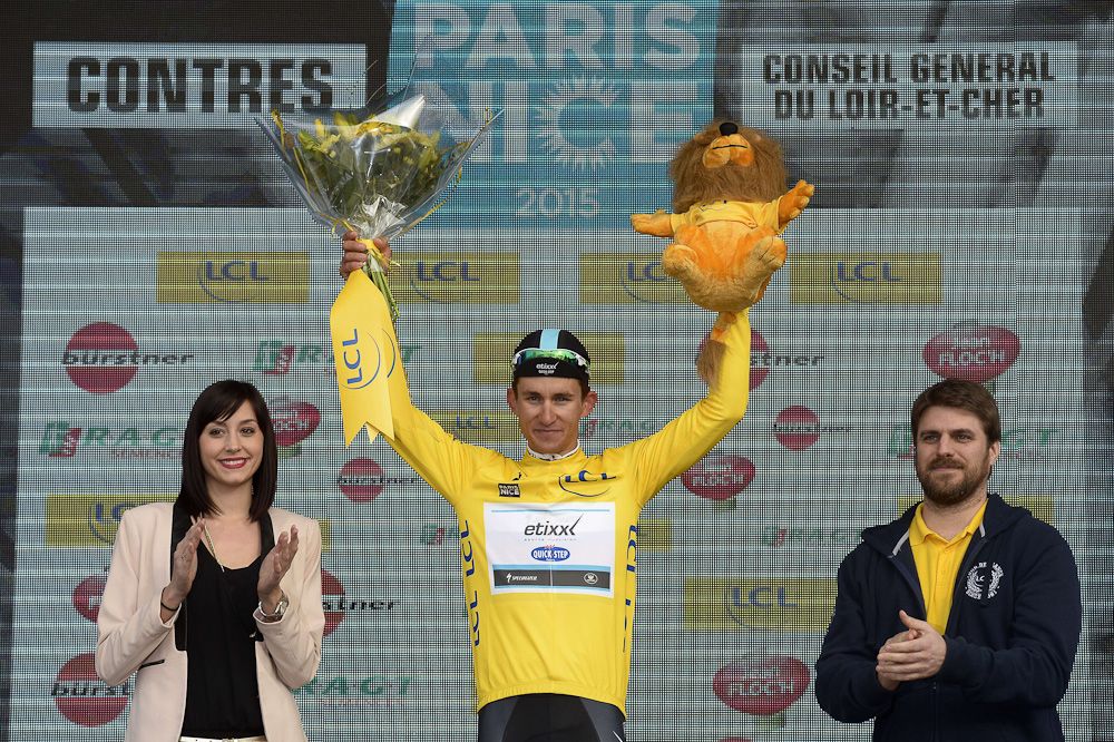 Michal Kwiatkowski held onto yellow for another day.