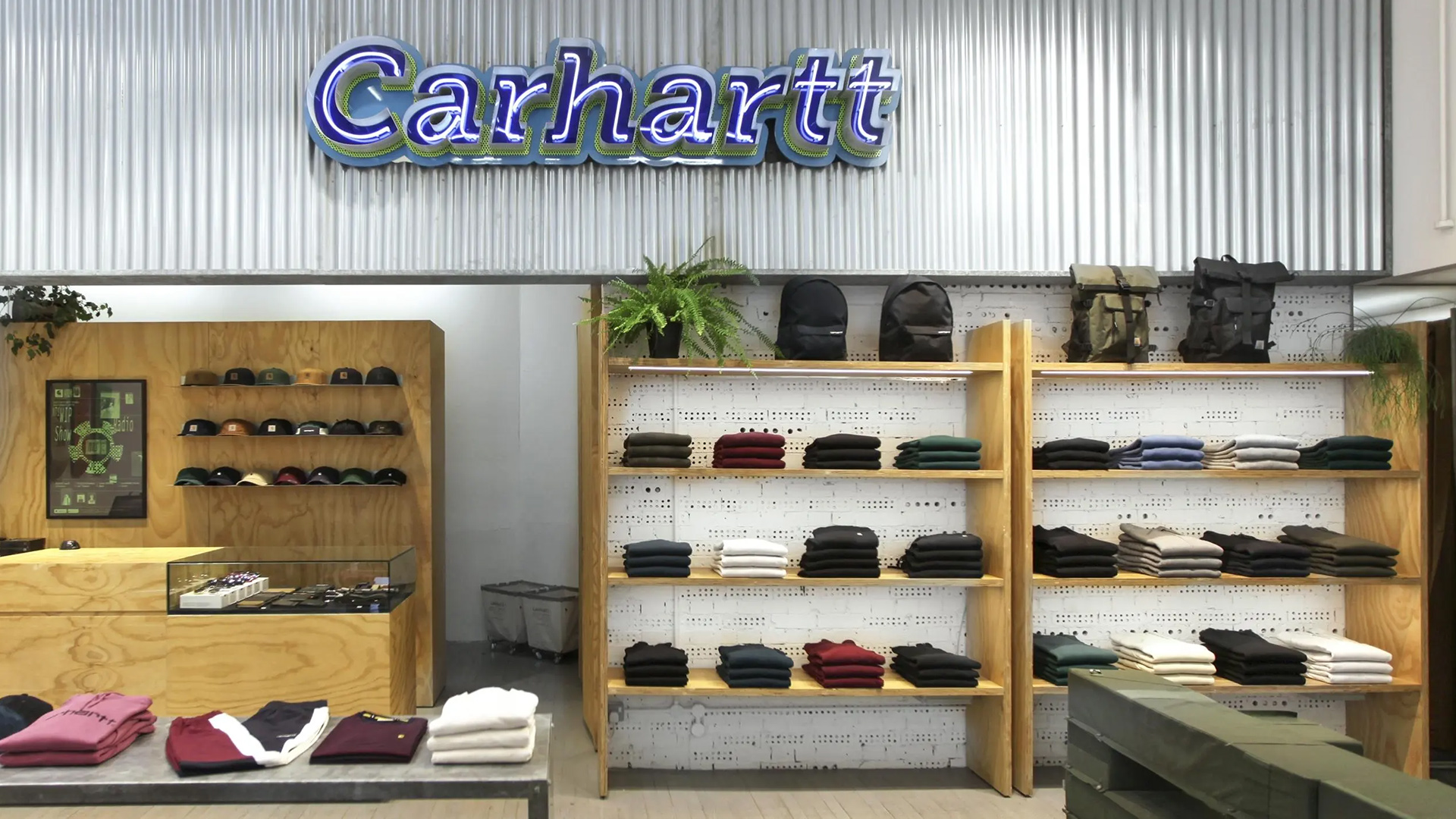 Interior of Carhartt&#039;s Bristol store