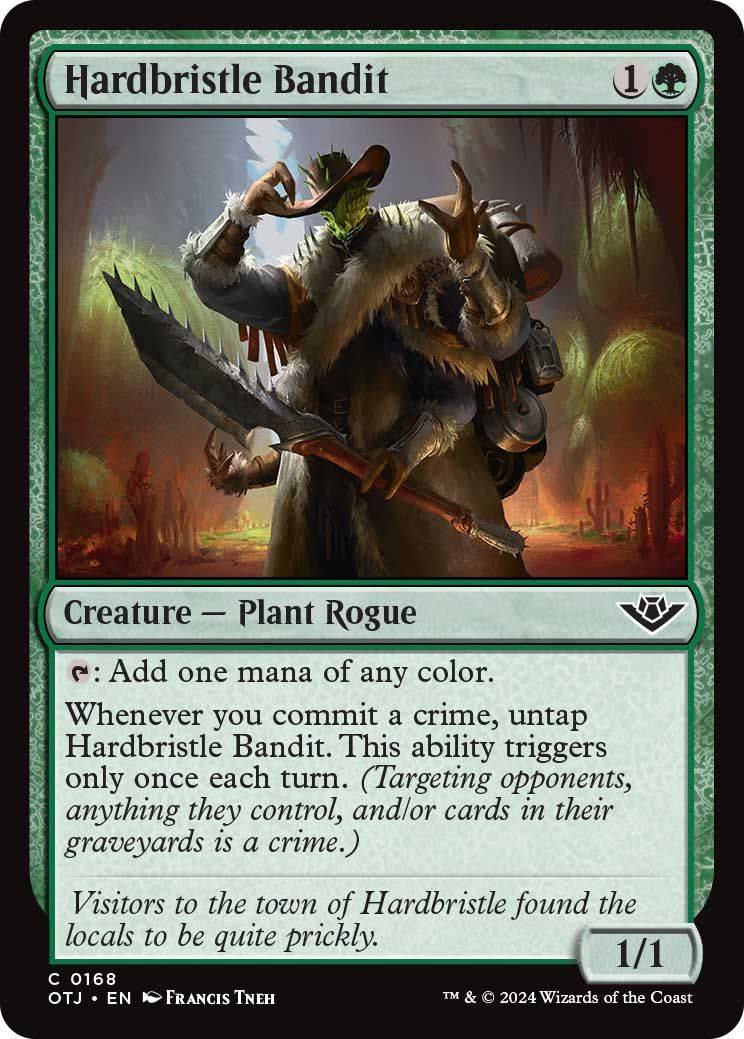 Hardbristle bandit creature from MTG Outlaws of Thunder Junction