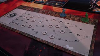 image of the act one map in Slay the Spire the board game