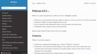Pelican page