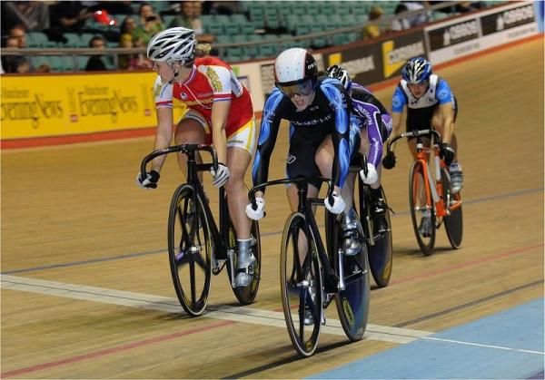 Action from the Women's Madison