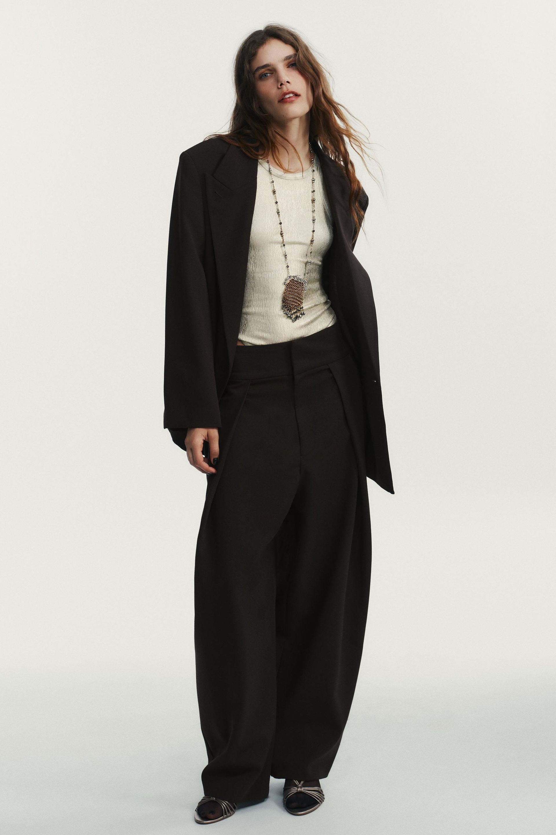 Balloon Pleated Trousers
