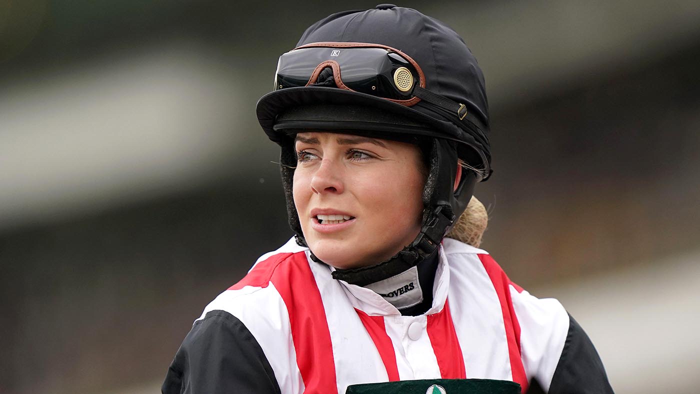 2KEB422 Jockey Lilly Pinchin on day one of The November Meeting at Cheltenham Racecourse. Picture date: Friday November 11, 2022.