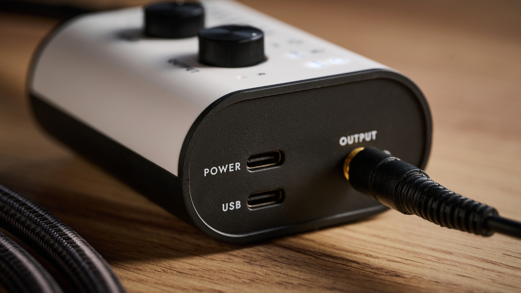 The USB-C connections on the Blackstar Polar Go audio interface