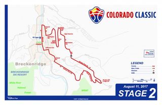 Colorado Classic men's race stage 2 map