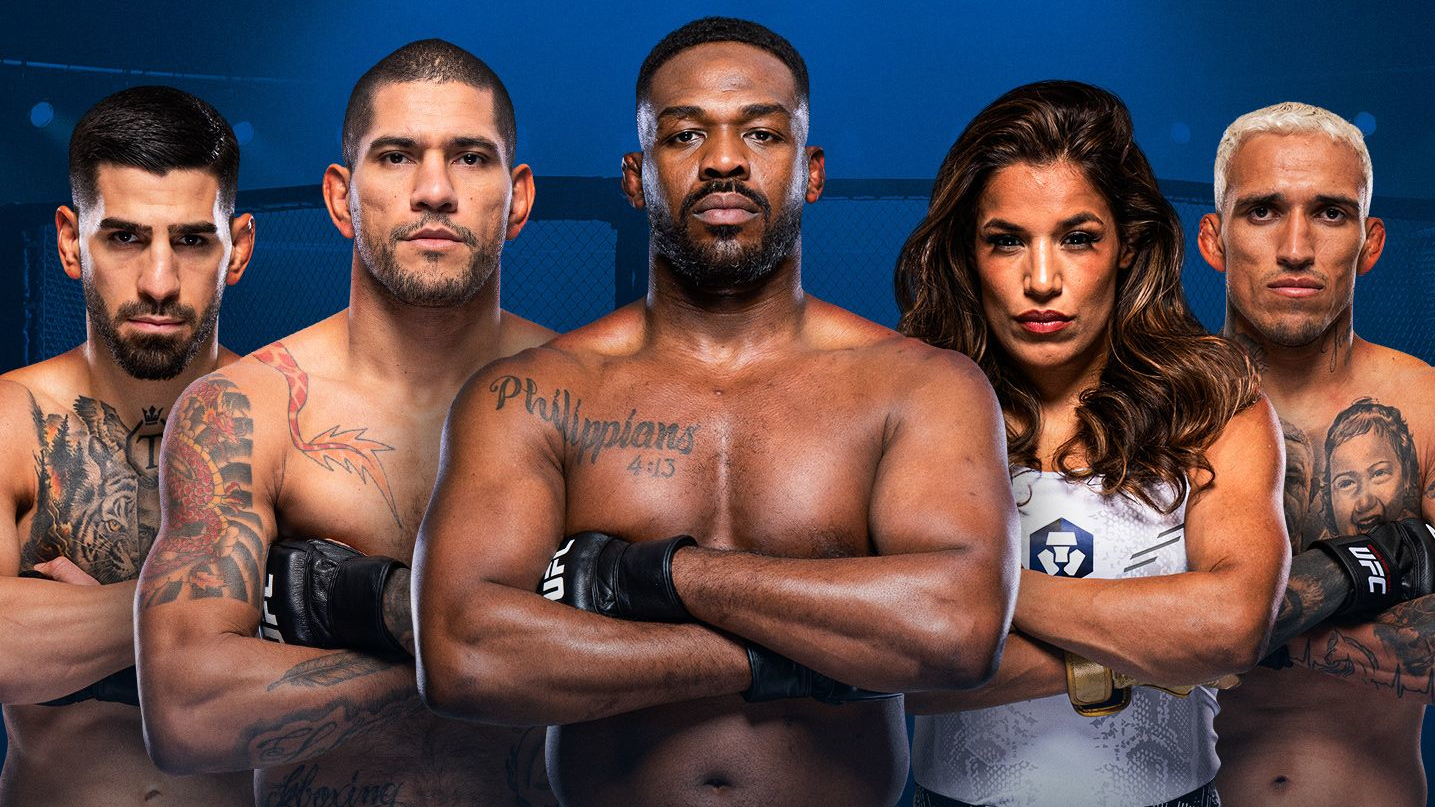 Cropped image of a title page for Stream UFC Videos on Watch ESPN page