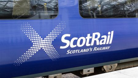 ScotRail train at station 