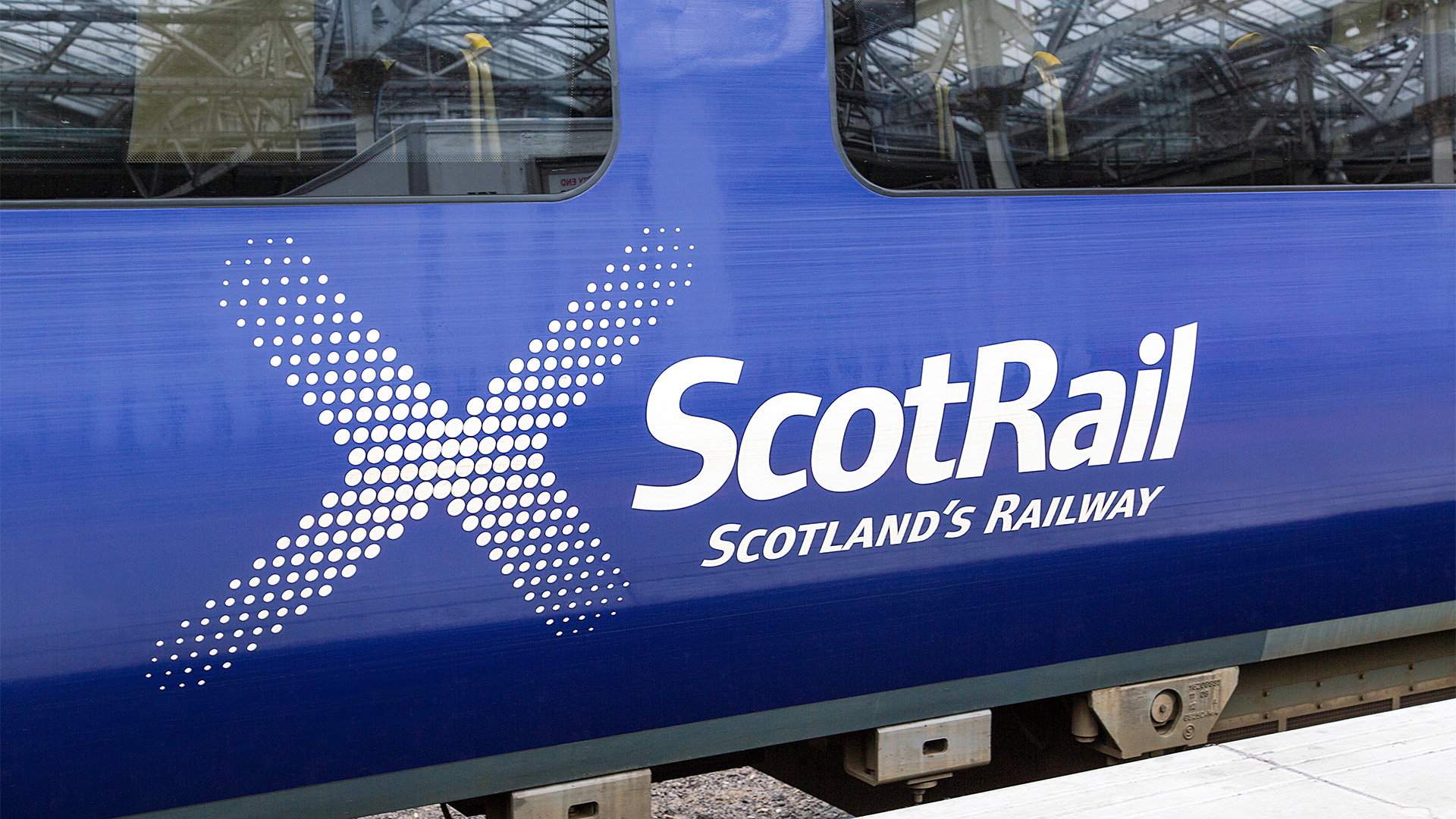 ScotRail train at station 