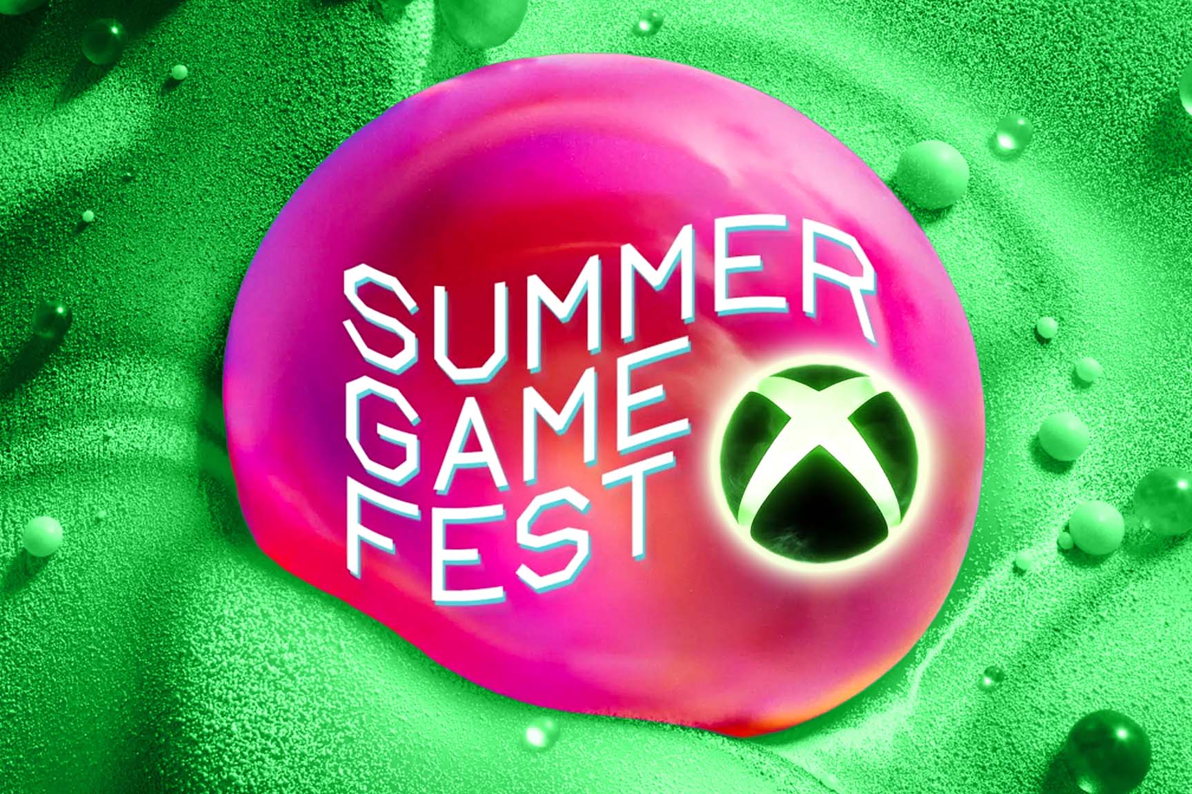 The Summer Game Fest 2025 logo with an Xbox icon on top of it. The background has been turned Xbox green. 