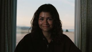 Rue smiling in her final Euphoria shot.