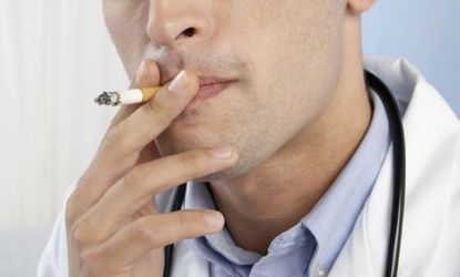 Some hospitals have begun disqualifying job applicants who smoke.