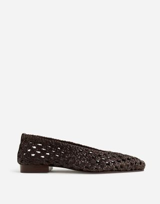 Madewell, o Ruth Ballet Flat em couro de tecido