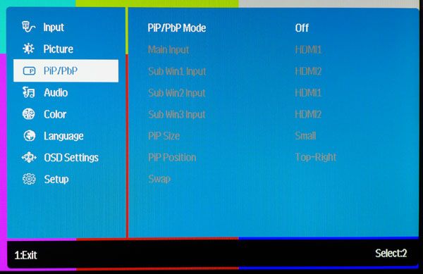 OSD Setup And Calibration Of The Planar IX2850