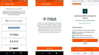 Connecting Strava app with Fitbit