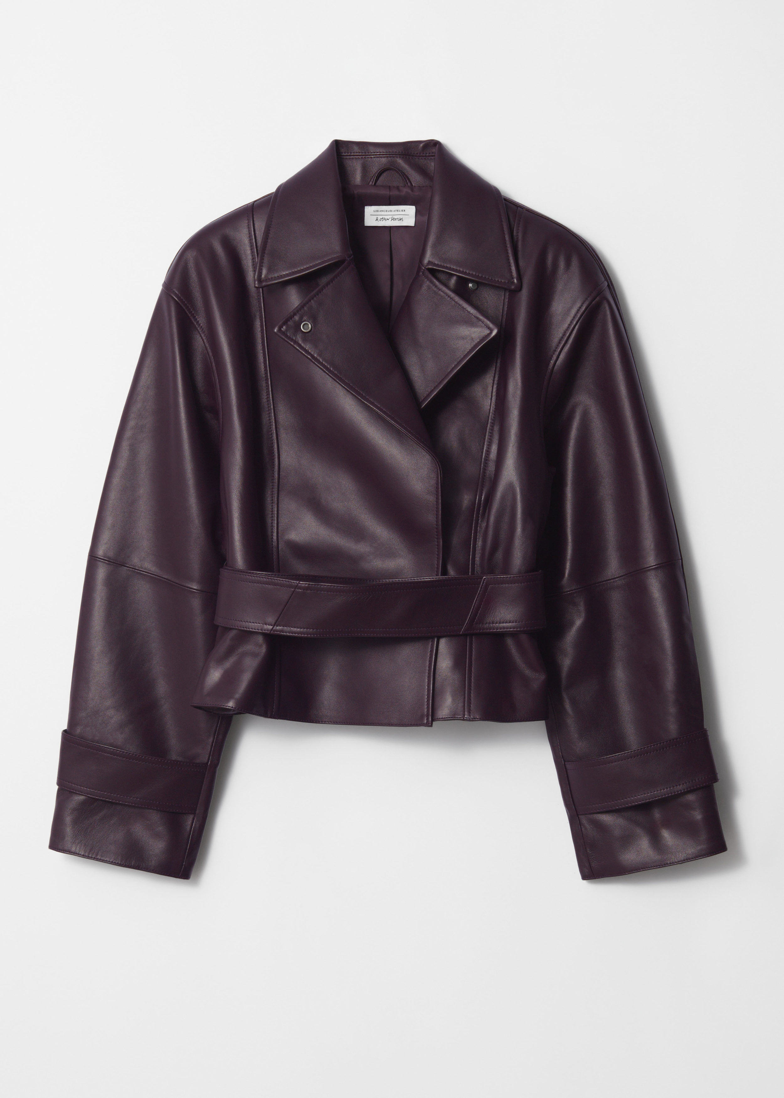 Belted Leather Jacket