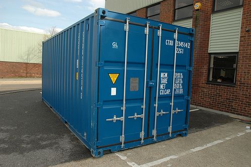 Computer Aid cyber cafe in a shipping container
