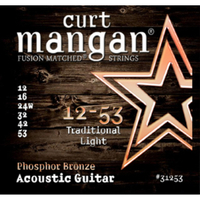 Curt Mangan Fusion MatchedSteel core | Phosphor bronze | Uncoated