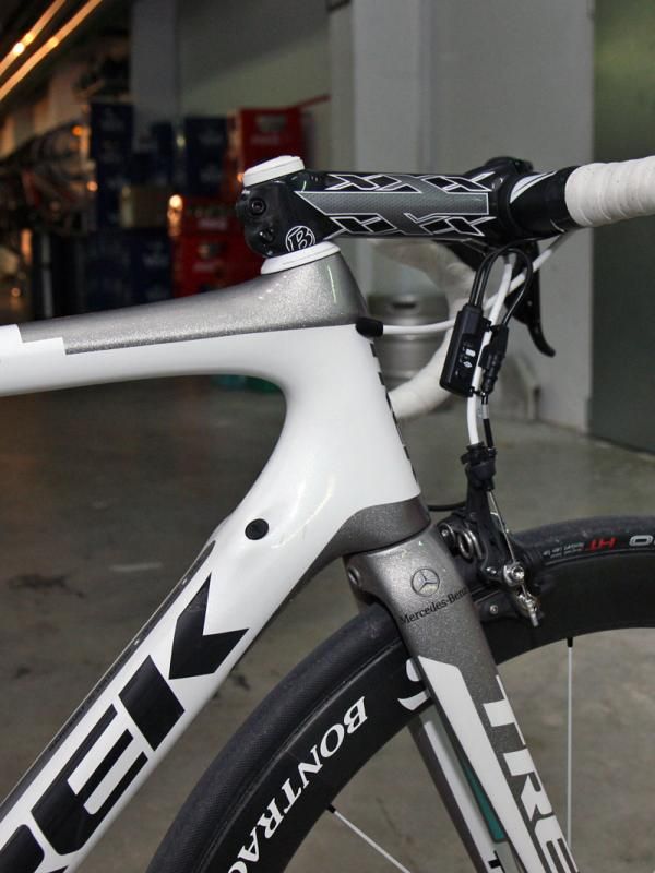 The steerer tube inside is tapered but the head tube itself is big throughout its length in order to give the down tube and top tube joints more surface area.