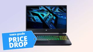 Acer Predator 300 Helios gaming laptop with a Tom's Guide deal tag