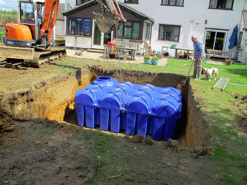 Water system from Rainwater Harvesting