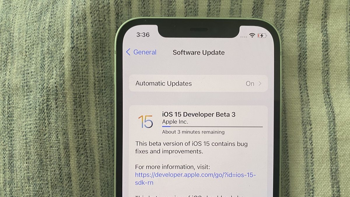 iOS 15 beta 3