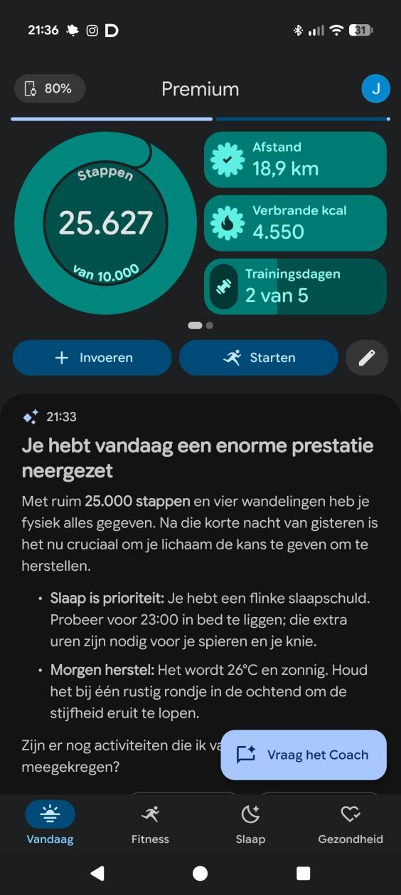 Fitbit Air Health