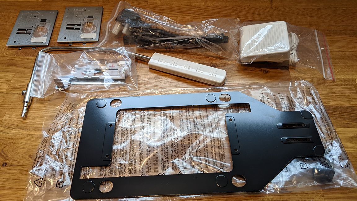 Janome Continental M7 review, a photo of a sewing machine parts