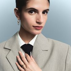 Model in suit and tie