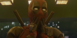 Deadpool shocked face in Deadpool 2