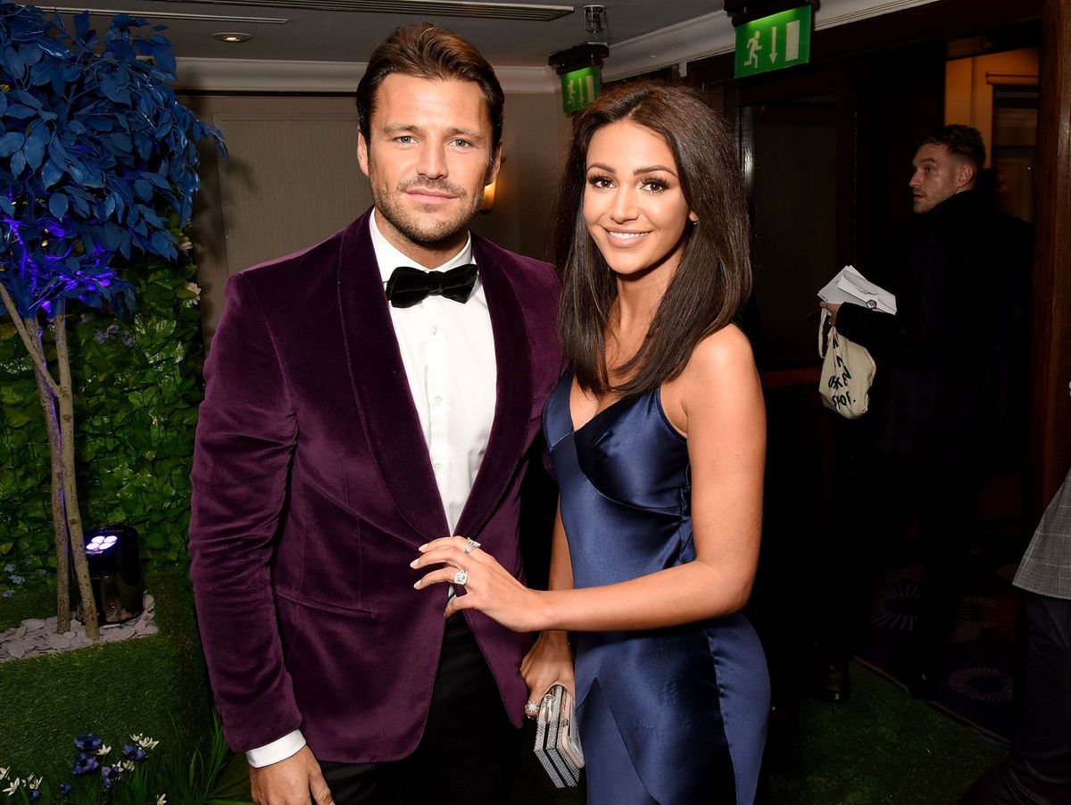 Mark Wright and Michelle Keegan at an awards ceremony