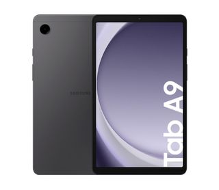 A render of the Galaxy Tab A9 on Samsung's Guatemala website from the front and back..