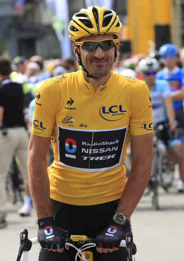 Fabian Cancellara (RadioShack-Nissan) waits for the start.
