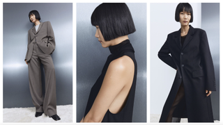 A montage of clothing from the Filippa K debut capsule collection