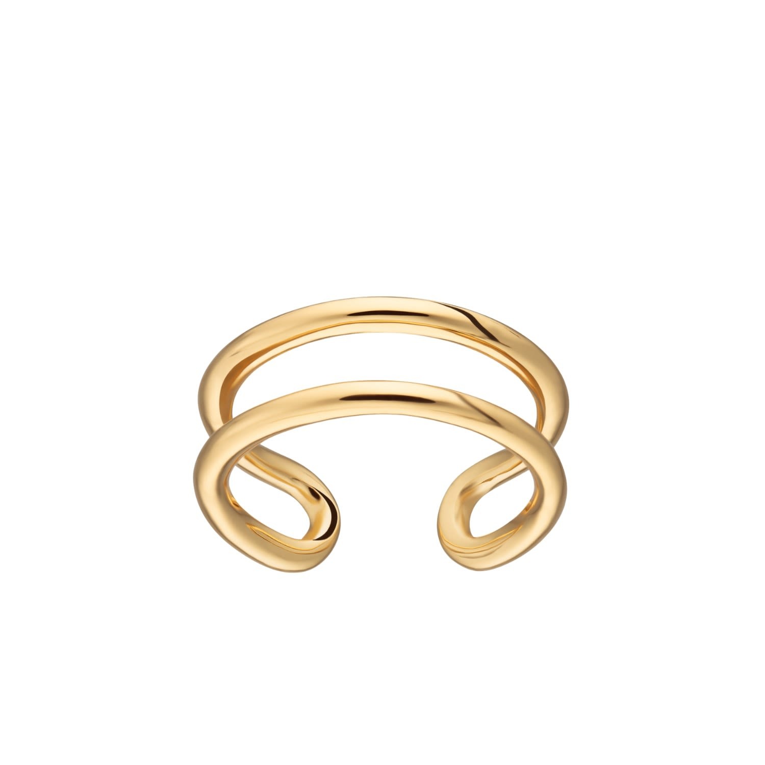 Wolf and Badger, Gold Double Band Toe Ring