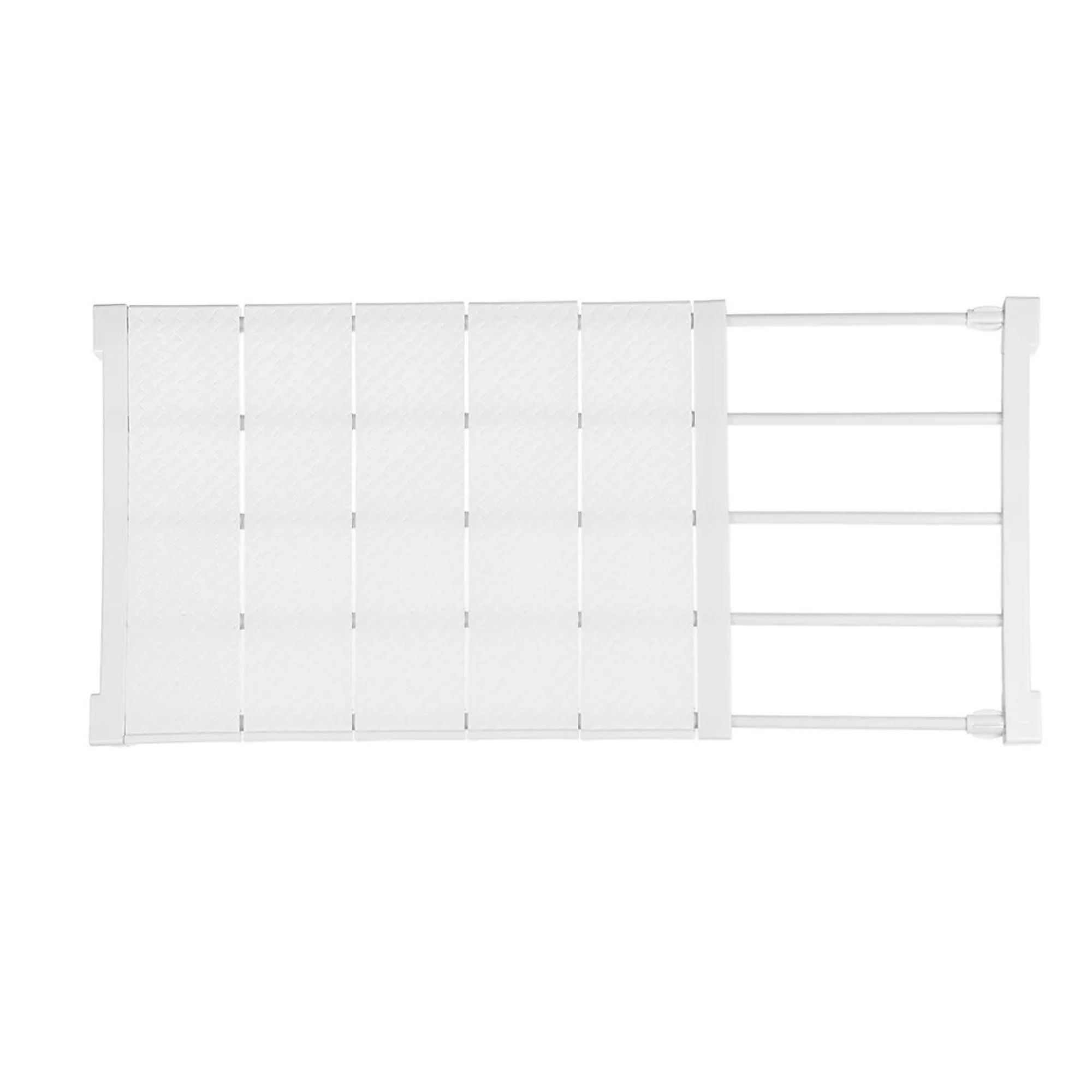 White Extendable Wardrobe Storage Divider