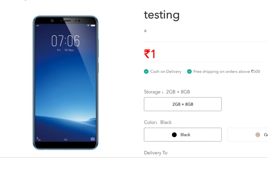Listing on official site