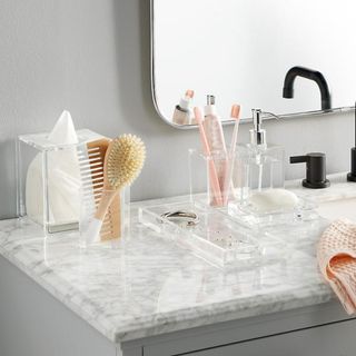 The Container Store bathroom organization products 