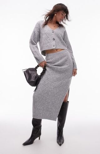 Cable Sweater Skirt