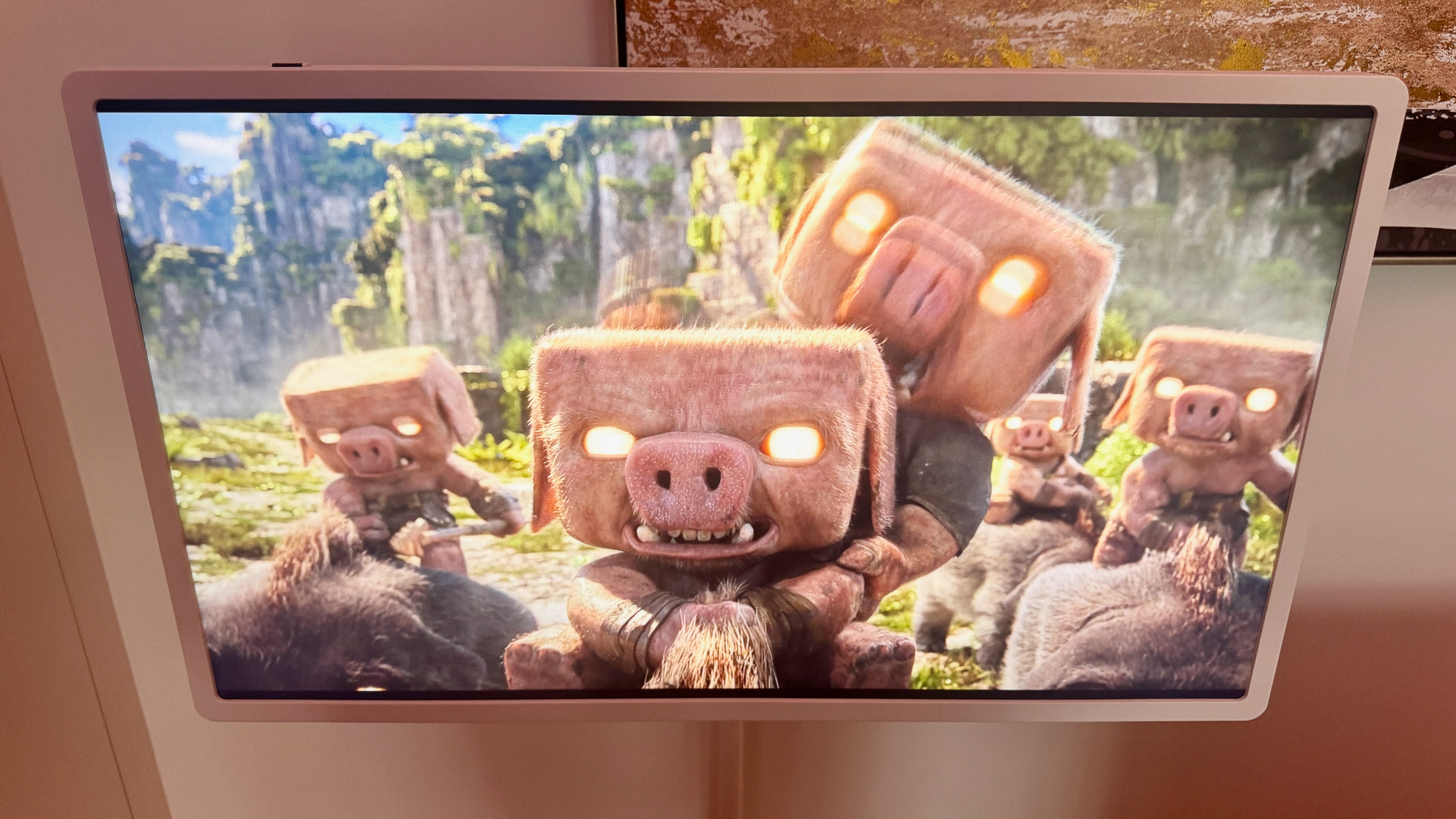 Scene from A Minecraft Movie on LG StanByMe 2