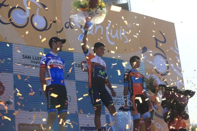 The final podium at the Tour de San Luis