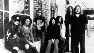 Lynyrd Skynyrd group portrait circa 1974