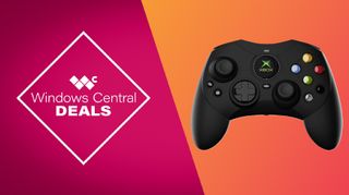 Windows Central promotional banner of Hyperkin's DuchesS Xbox controller