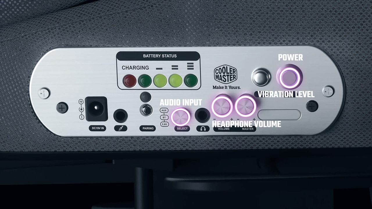 white control panel with various colored buttons